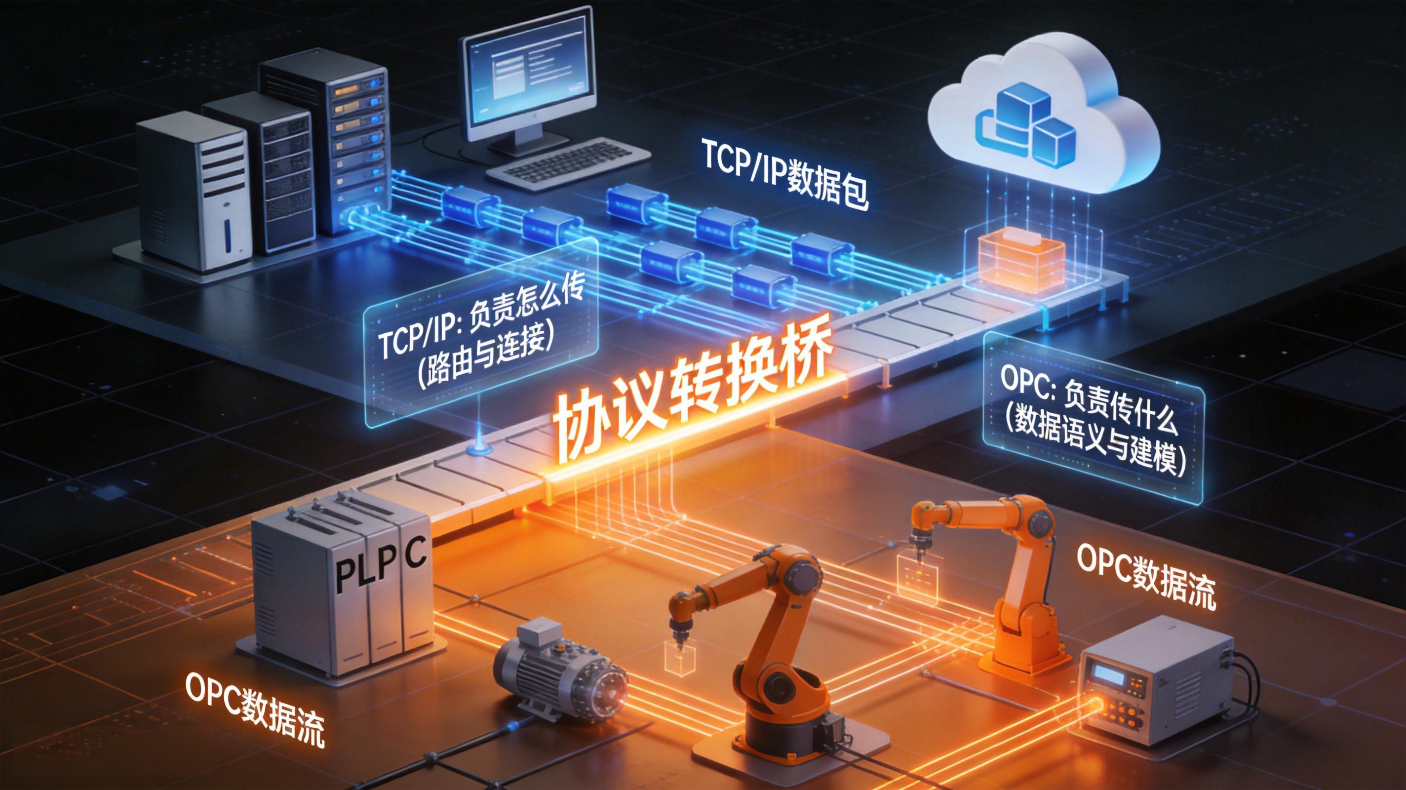 TCP/IP与OPC协议：从基础通信到智能制造的桥梁