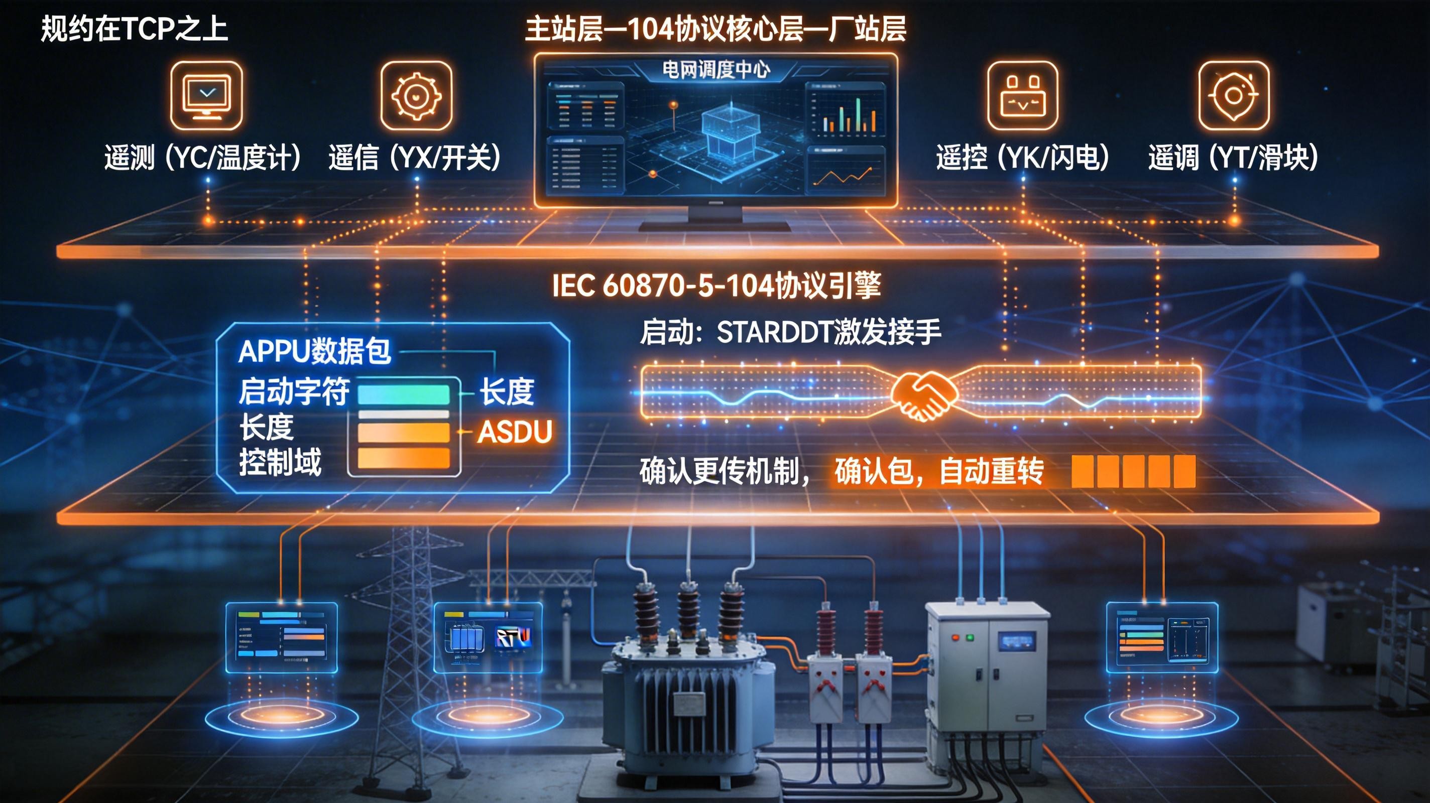 IEC 104协议详解：从基础概念到电力自动化应用