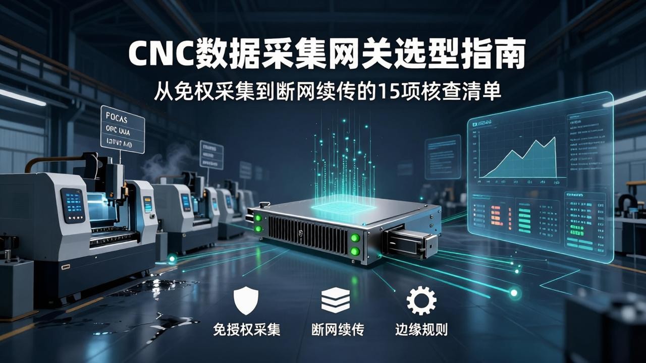CNC数采网关选型指南：发那科/西门子/三菱协议适配解析